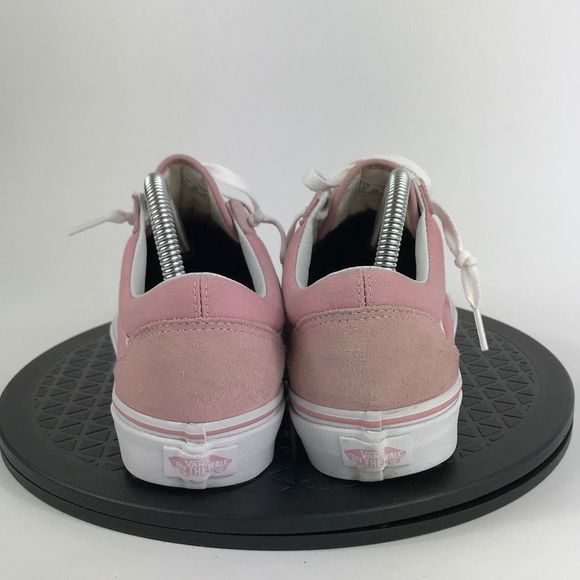 Vans Old Skool Pink/White Athletic Skate Casual Shoes Women’s Size 9 - Picture 6 of 12